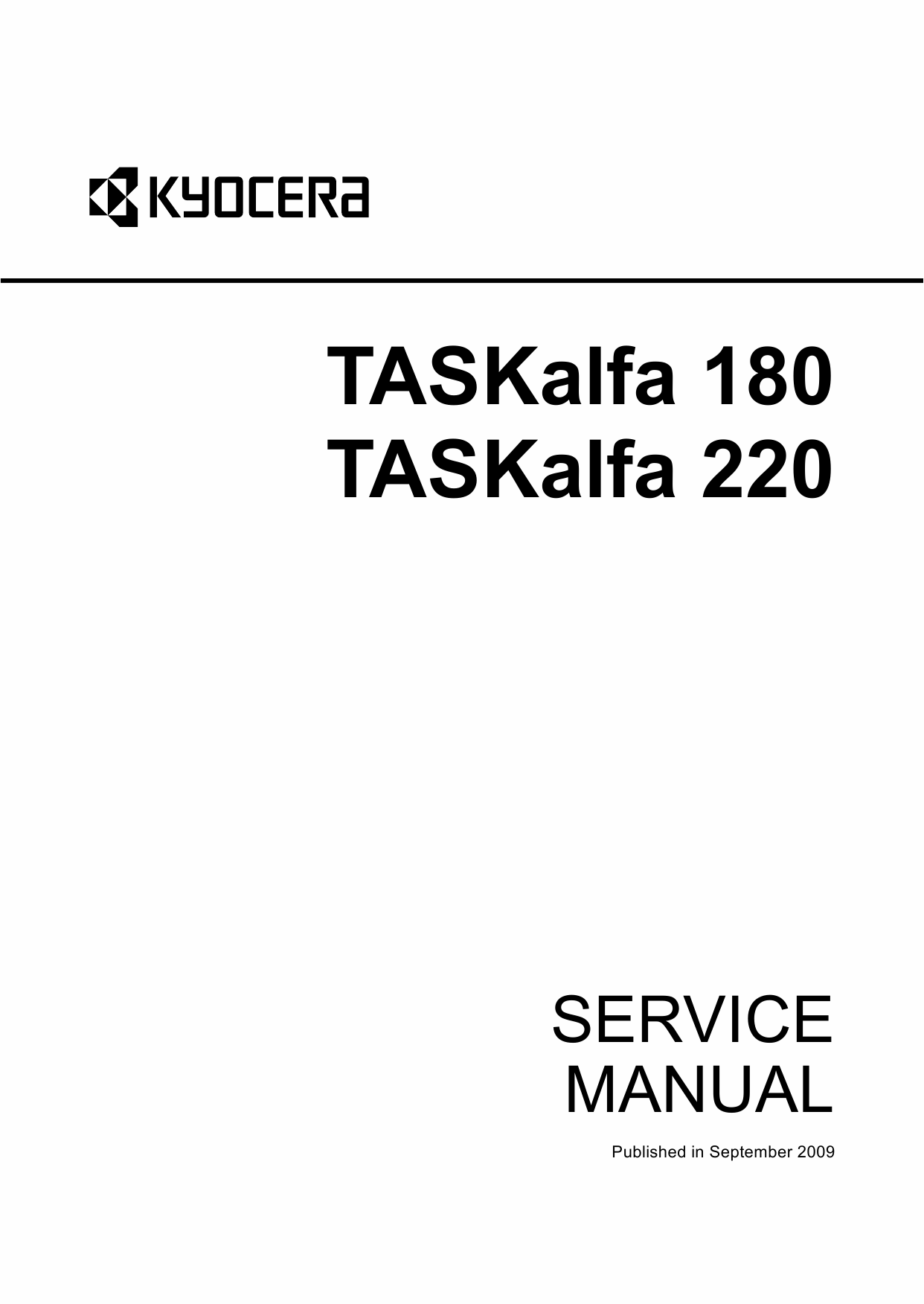 KYOCERA MFP TASKalfa-180 220 Parts and Service Manual-1